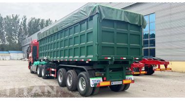 Трехосный самосвальный полуприцеп 50T готов к отправке в Танзанию