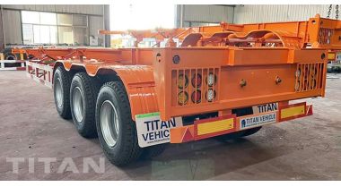 Трейлер Tri Axle 40Ft Skeleton Trailer готов к отправке в Кению