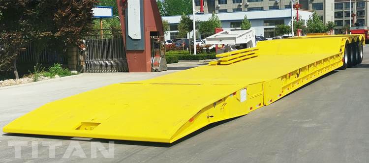 4 axle folding gooseneck trailer