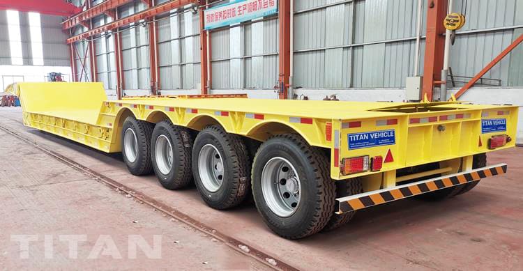 4 axle folding gooseneck trailer