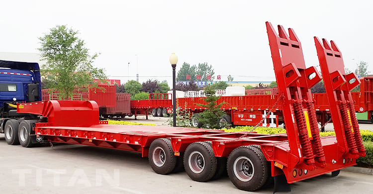 3 line 6 axle lowbed trailer