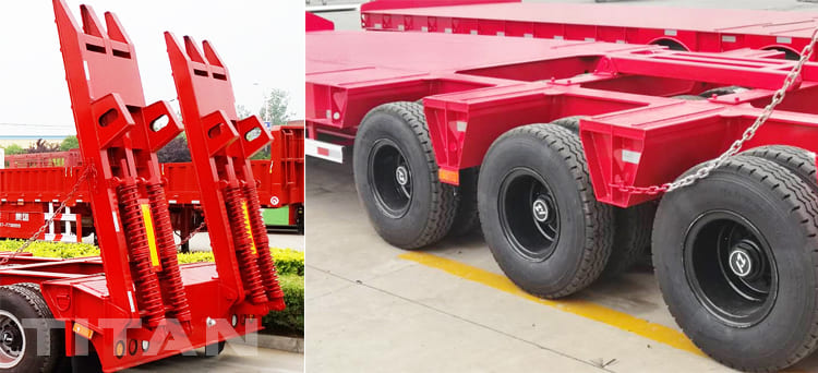 3 line 6 axle lowbed trailer