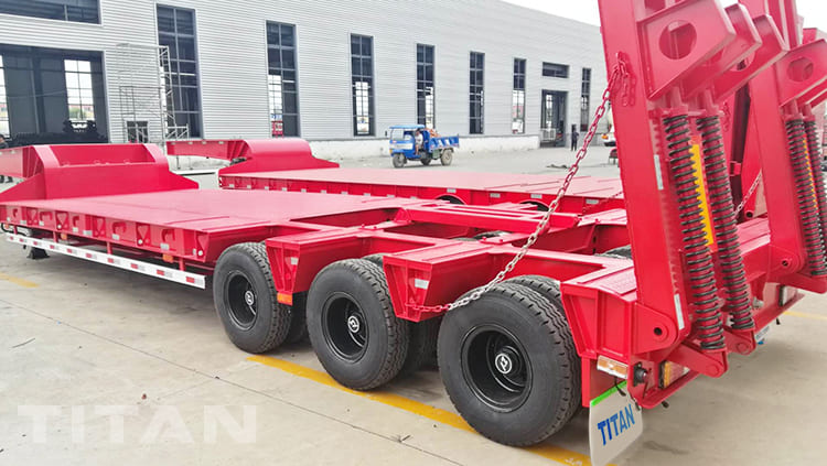 3 line 6 axle lowbed trailer