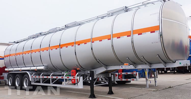 3 Axles 55000L Stainless Tanker Trailer