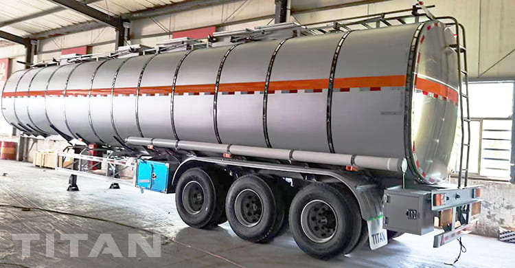 3 Axles 55000L Stainless Tanker Trailer