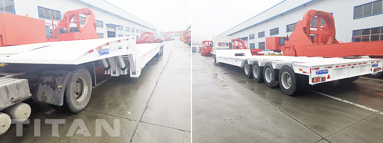 100 ton folding goosenek trailer