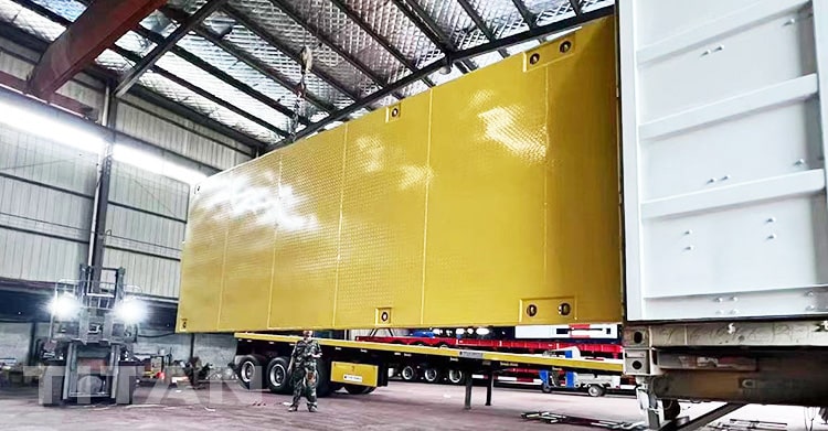 3 axles flatbed trailer