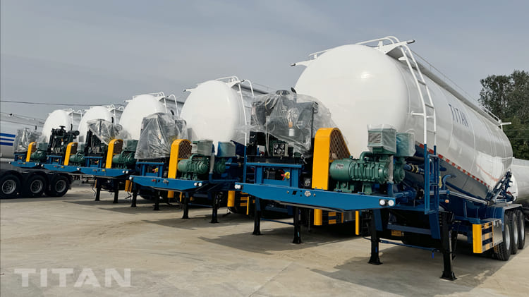 3 Axle Bulk Cement Trailer for Sale in Ethiopia