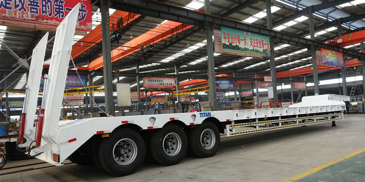 tri axle New Low Bed Trailer for sale