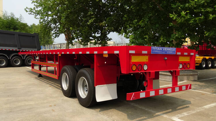2 axle flatbed semi trailer for sale