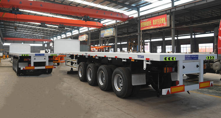 4 axle flatbed semi trailer for sale