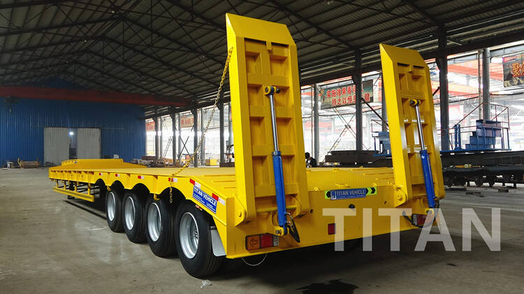4 axle New Low Bed Trailer for sale