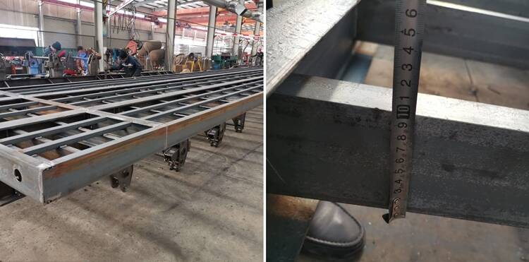 details of flatbed semi trailer