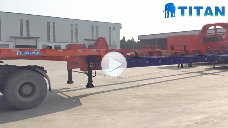 56 meters extendable wind blade trailer testing