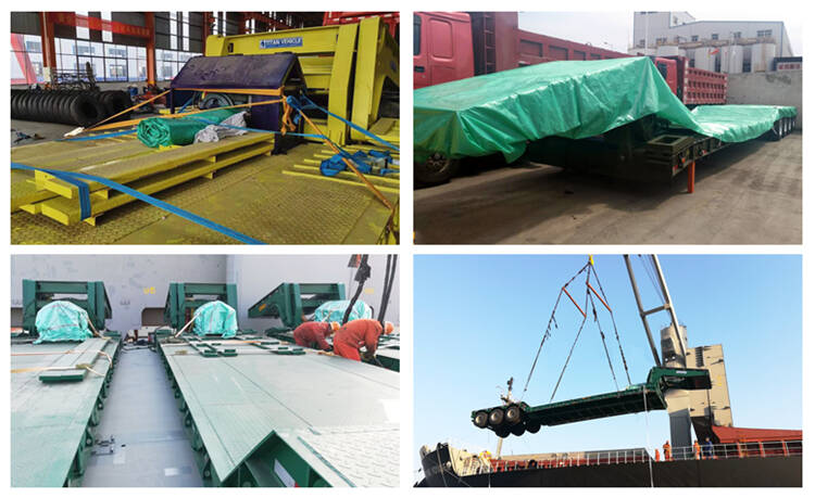 lowboy semi trailer