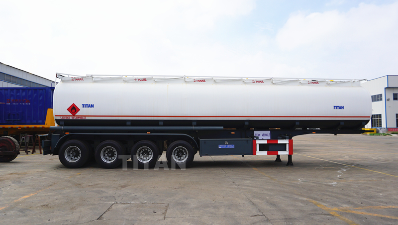 4 axles fuel tanker trailer