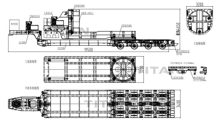 Транспортное Средство для Перевозки лопастей ветрогенератора с Размера 76 Метров