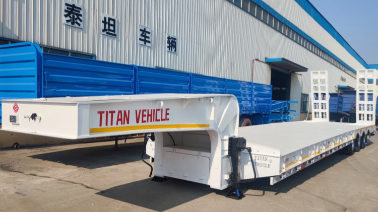 3 Axles Lowbed Trailer For Sale In Belarus 