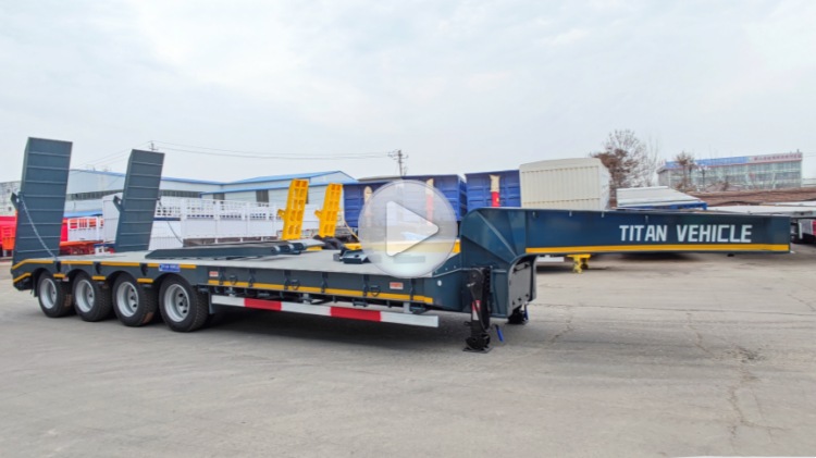 super lower clearance low bed semi trailer