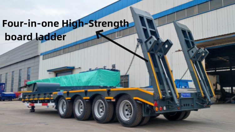 low bed semi trailer