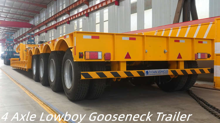 100-тонный низкорамный прицеп Gooseneck