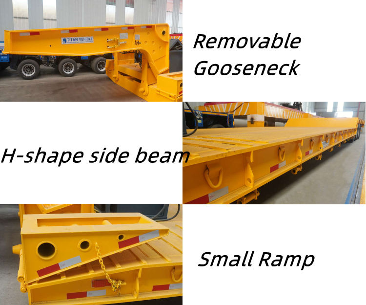 100-тонный низкорамный прицеп Gooseneck