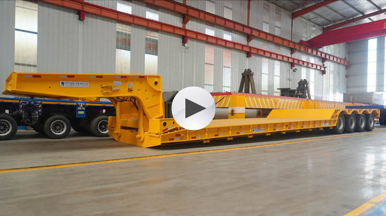 100-тонный низкорамный прицеп Gooseneck
