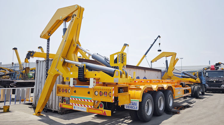37T 40-футовый контейнерный боковой подъемник для продажи в Танзании Дар-эс-Саламе