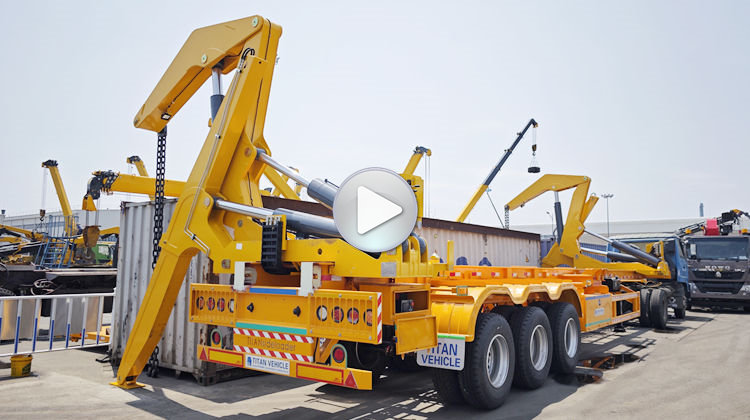 37T 40-футовый контейнерный боковой подъемник для продажи в Танзании Дар-эс-Саламе