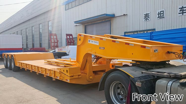 3-осный низкорамный прицеп Gooseneck для продажи в Папуа-Новой Гвинее