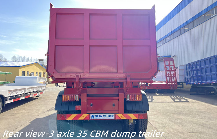 35 CBM самосвальный прицеп на продажу