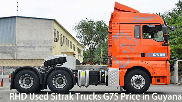 RHD подержанные тягачи Sitrak G7S цена на продажу в Гайане