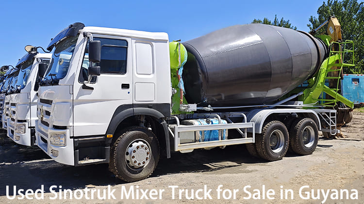Евро 2 б/у Sinotruk Бетономешалка 380 л.с. на продажу в Гайане
