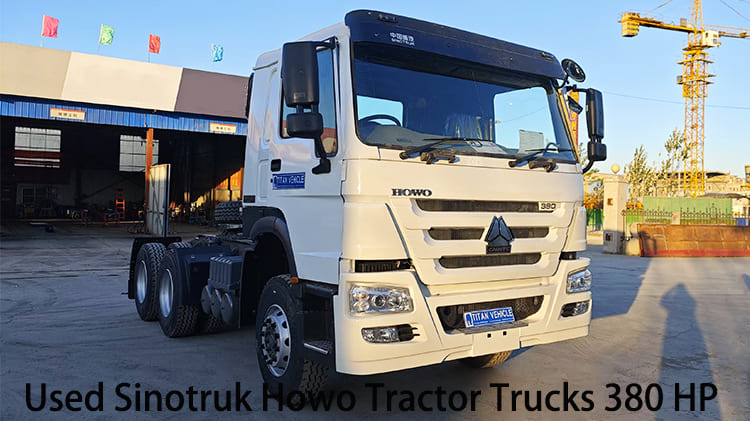 6x4 немного б/у тягачи Sinotruk Howo 380 л.с. для продажи в России