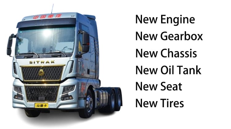 LHD б/у тягач Sitrak Howo G7 6x4 для продажи в России